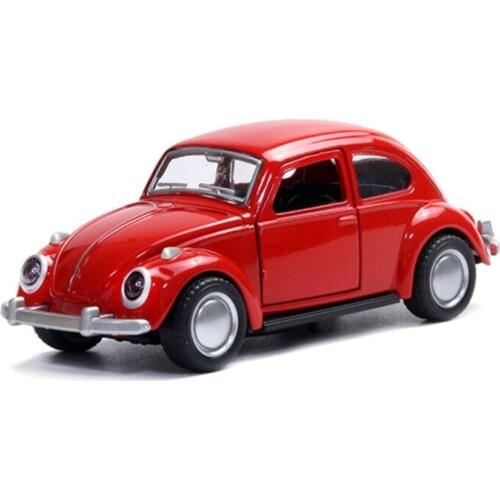 High Simulation Alloy Vintage Car 1:32 Diecast Metal Pull-back Double Doors Open Alloy Car Model Toy