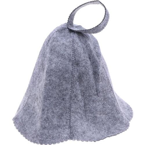 Felt Head Protection Bath Anti Heat Free Size Russian Style Shower Cap Sauna Hat