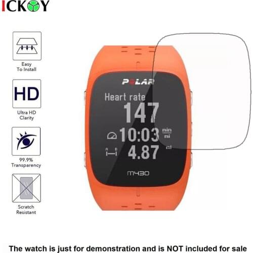 3x Clear LCD Screen Protector Guard Cover Shield Film Skin for Polar M430 Sports Smart Watch Accessories