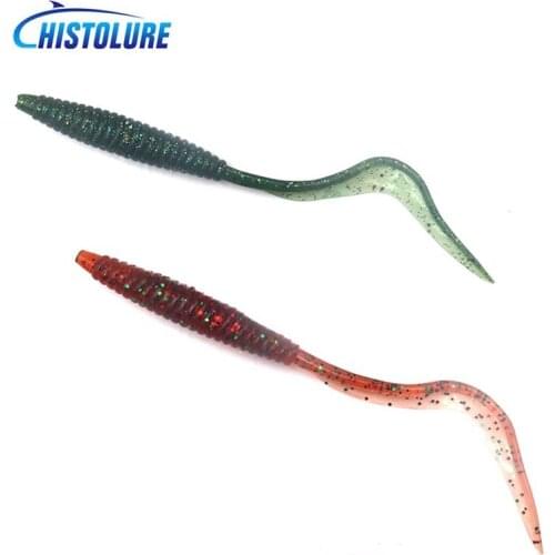 5pcs/lot 2.2g /12cm 7g/19cmLong Tail Soft Lure soft worm Fishing Lure Artificial Bait Grubs Maggot Soft Bait Fishing tackle