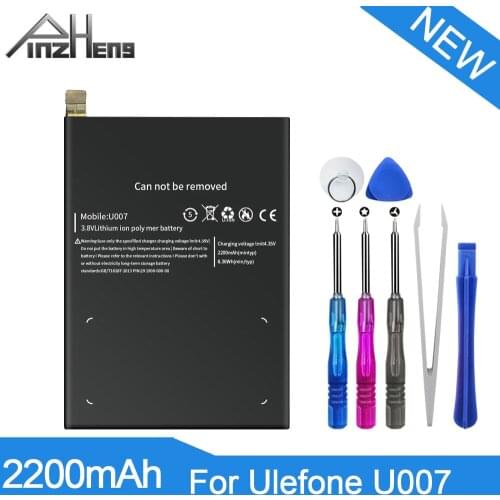 PINZHENG 2200mAh Mobile Phone Battery For Ulefone U007 High Quality Replacement Bateria For Ulefone U007 Smart Phone Batteries