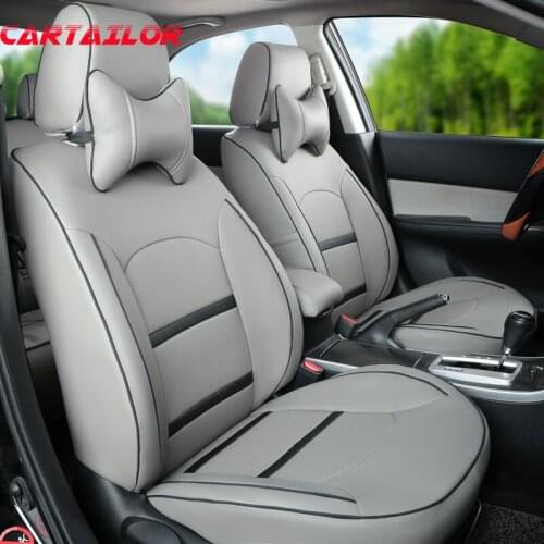 CARTAILOR car seats for Dodge Journey 2009 2010 2013 seat covers cars accessories black leatherette car seat cover protector set