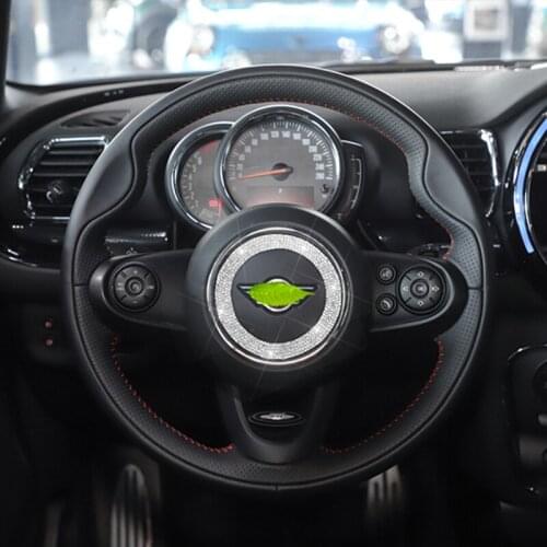 Car Steering Wheel Panel Rhinestone Decoration Ring Sticker For MINI COOPER F54 F55 F56 F60 R55 R56 R60 R61 Accessories Interior
