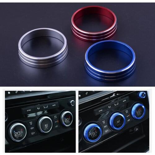 CITALL 3pcs A/C Heater Climate Control Switch Buttons Knobs Cover Trim Ring Fit For Mitsubishi Lancer Outlander