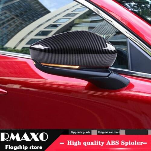 For MAZDA CX-30 CX30 2029-2020 Back Mirror Covers Reversing mirror case cover Look ABS 2PCS Cover paste Side Mirror Covers