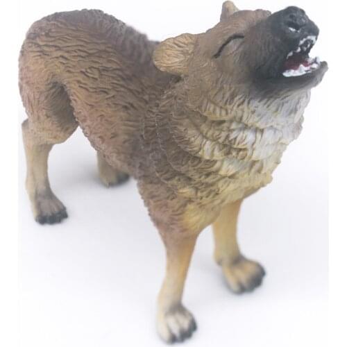 CollectA Wild Life Animals Timber Wolf Howling Plastic Simulation Children Toy Model #88341