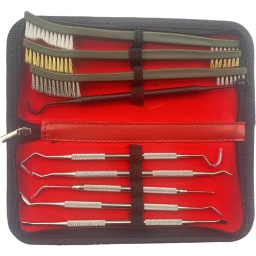 F1CD Brush Pick Roll Pin Punch Hammer Set Rifle Cleaner for Metal Parts for Sweeping