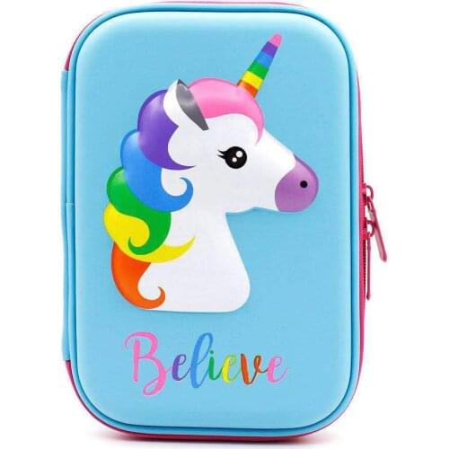 Pencil Art Makeup Wash Bag Student School Stationery Unicorn Cute Kawaii Office Supplies Unisex