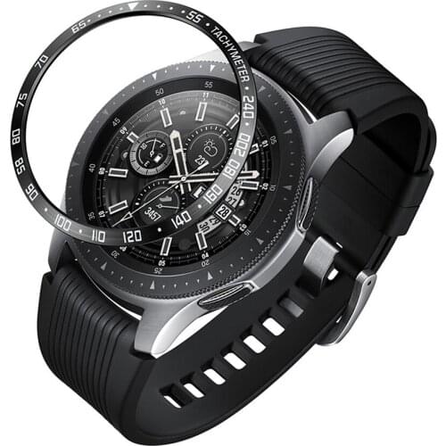 For Samsung Galaxy Watch 42/46MM Bezel Ring Adhesive Cover Anti-Scratch Metal Case Dial Decoration Bezel for Galaxy Watch