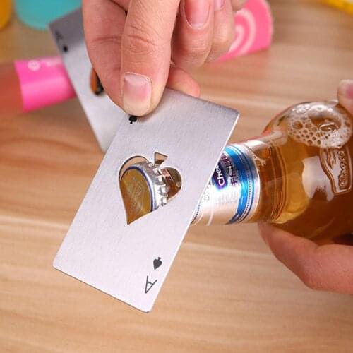 Spade pocket bottle multitool card A credit opener edc poker multi beer gear multifunction tool kit multipurpose