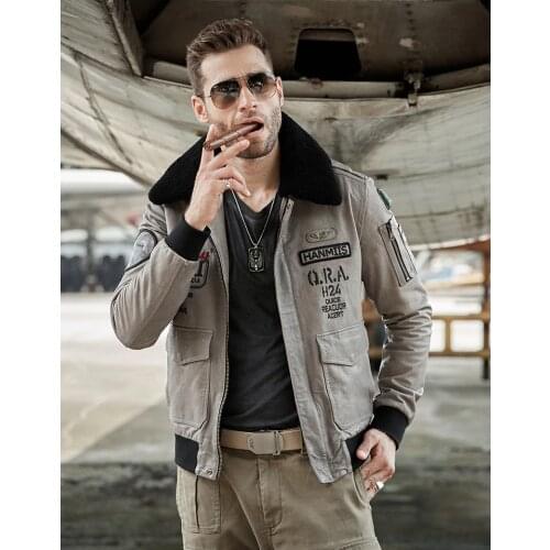 Mens Winter Genuine Leather Jackets Motorcycle Flight Pilot Bomber Jackets For Men Hombres Outdoor Fur Trench Male Aviator Coat
