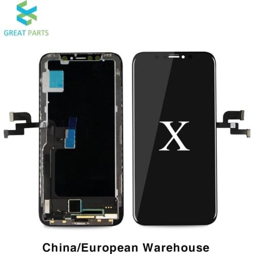 GREAT PARTS 3PCS 100% Test OLED For iPhone X XS XR XS MAX LCD display screen Replacement Lens Ecran Pantalla free dhl