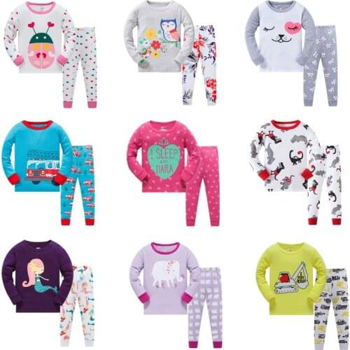 Boys & Girls Pajamas Children Long Sleeve Sleepwear Pyjamas Kids Pijamas Girls Pajamas Baby Pajamas Sets