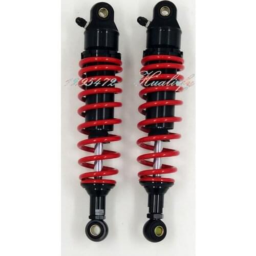 7mm spring 1 Pair 305mm 315mm 325mm 340mm Motorcycle Dirt Bike Rear Suspension Air Shock Absorber black & red