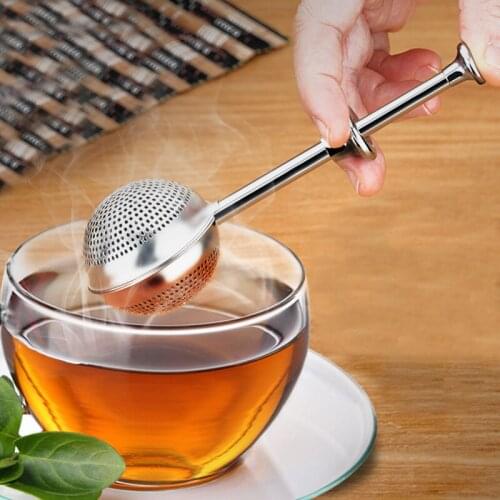 Mesh Tea Strainer Stainless Steel Tea Infuser Reusable Metal Tea Bag Filter Loose Leaf Green Tea Strainer for Mug Teapot Teaware