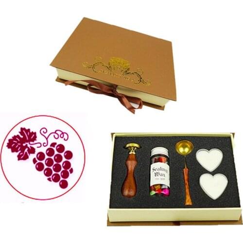 Grape Signature Design Wax Seal Stamp for Wedding, Perfect Decoration for Invitations, Envelopes, Snail Mails, Wine Packages