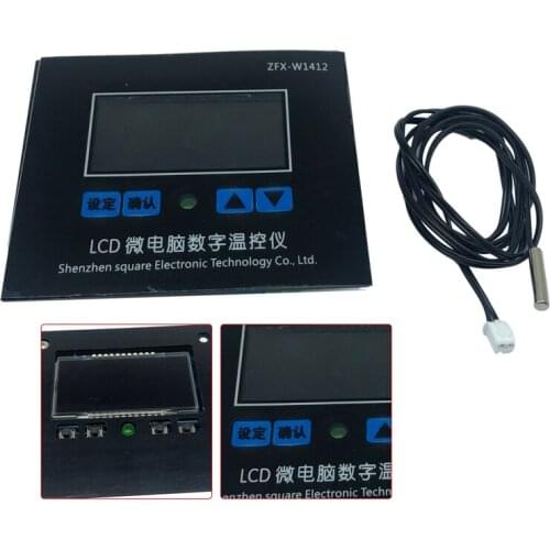 XH-W1412 Microcomputer Digital Thermostat 10A LED Digital Display Temperature High Precision 0.1 Thermostat Sensor