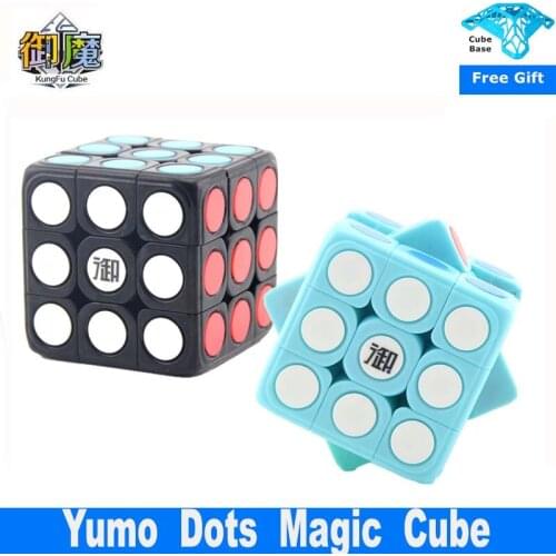 Yumo 3x3x3 Dots Candy Color Magic Cube Anti-stress Educational Toys Gift For kids Adult Speed cube Smooth Twist 3x3 Cubo Magico