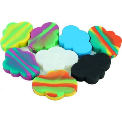 1pcs 85ml new silicone dab Container big cloud Silicon wax tool storage oil Jars for cigarette