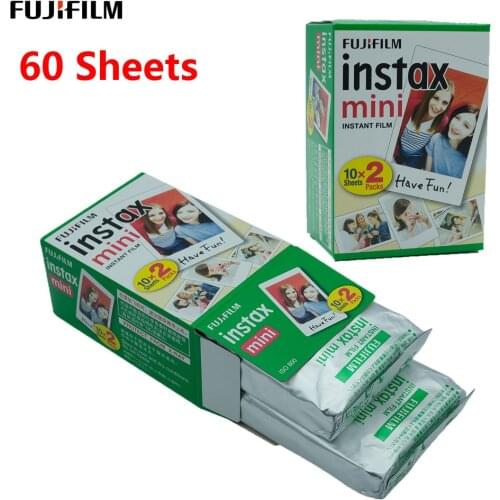 10-60 Sheets Fuji Fujifilm instax mini Film 9 8 films white Edge films for instant mini 9 8 7s 25 50s 9 90 Sp-2 photo Paper
