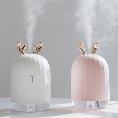 220ML Ultrasonic Air Humidifier Aroma Essential Oil Diffuser for Home Car USB Fogger Mist Maker with LED Night Lamp