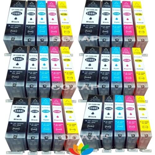 30 Printer Compatible CANON 550 551 PGI-550 CLI-551 XL MG5650 IP7250 MG5550 MG6450 MG5655 MG6350 MG7550