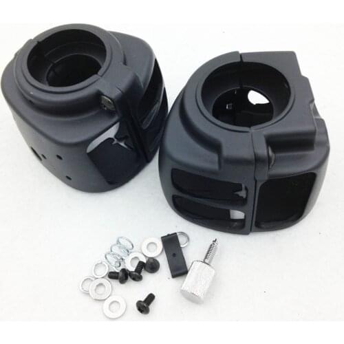 Aftermarket free shipping motorcycle parts Switch Housings Cover For Harley Davidson 2009 later Dyna Sportsters Softail V-Rod BK