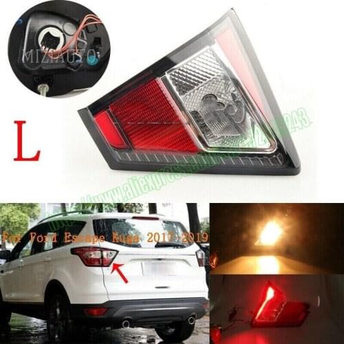 Car accessories Left Inner Tail Light For Ford Escape Kuga 2017 2018 2019 Brake Lamp W/Blub Rear