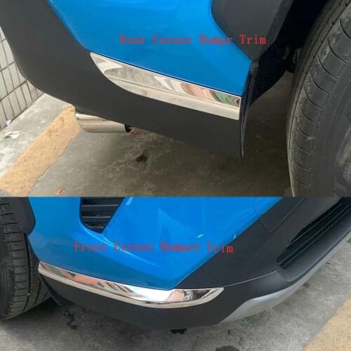 For Toyota RAV4 RAV 4 XA50 2019 2020 Stainless Steel Car Front Rear Bumper Corner Cover Trim Protector Accessories Styling