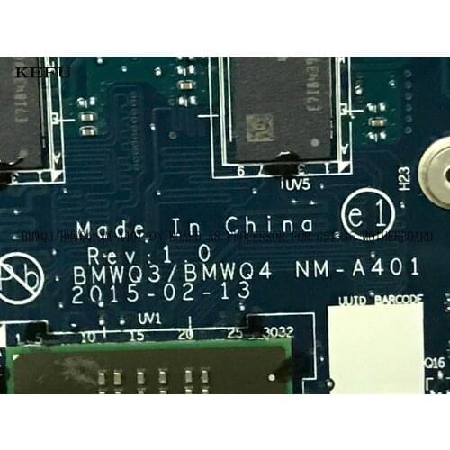 FAST SHIPPING 100% NEW BWMQ3/BMWQ4 NM-A401 LAPTOP MOTHERBOARD FOR LENOVO G51-35 WITH CPU A8 +GPU