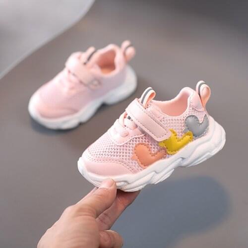 CAPSELLA KIDS Sports Shoes for Boys Baby Girls First Walkers Sneaker Baby Kids Soft Bottom Breathable Infant Shoes Size 15-19