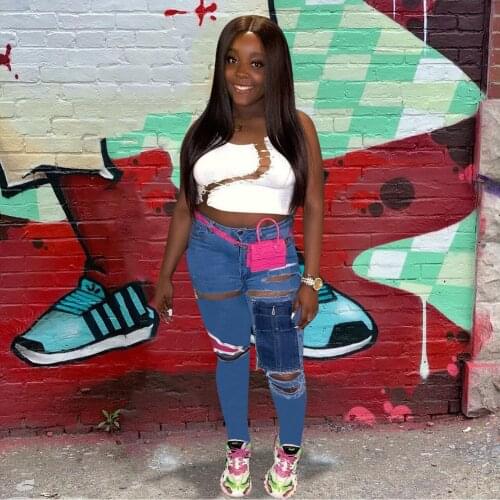 Женские высокие джинсы Echoine China At AliExpress