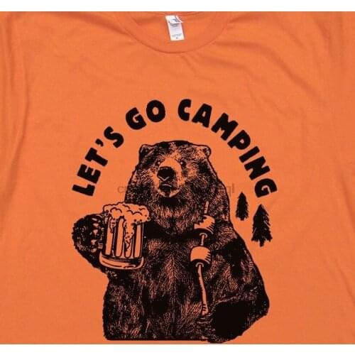 Tops Cool T Shirt Let Go Campers T Shirt Hiker Tee The Mountains Are Calling Kayak Canoe Tshirt O-Neck Tshirt Homme