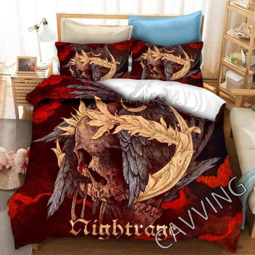 Nightrage-Band 3D Printed Bedding Set Duvet Covers & Pillow Cases Comforter Bedding Set Bed Linen( US Sizes/EU Sizes/AU Sizes)