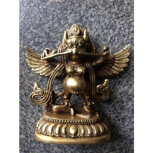 MOEHOMES Chinas rare king brass copper fengshui buddha statue Metal crafts home decorations