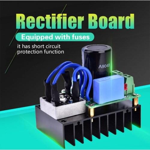 AC-DC Bridge Rectifier Board Multiple Protection Rectifier Board Module 220V AC to 311V DC Converter Board Electronic Rectifiers