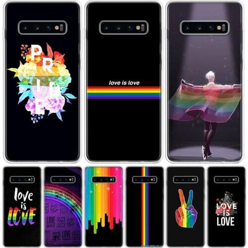 Love is love Gay Lesbian LGBT Phone Case for Samsung Galaxy A51 A71 A50 A70 A40 A30 A20E A10 A01 A21 A41 M30S A6 A7 A8 A9 Plus