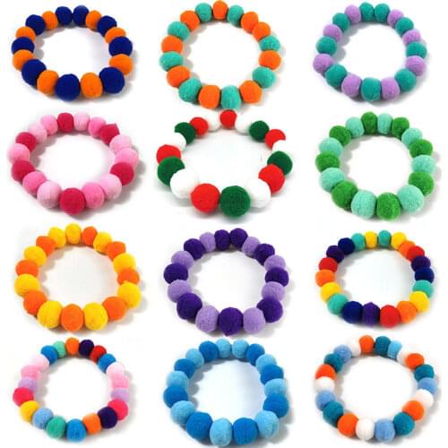 Soft Pet Dog Cat Kitty Plush Ball Candy Necklace Decoration Collar Shiba Corgi Poodle Samoyed Bichon Bulldog Pets Accessories