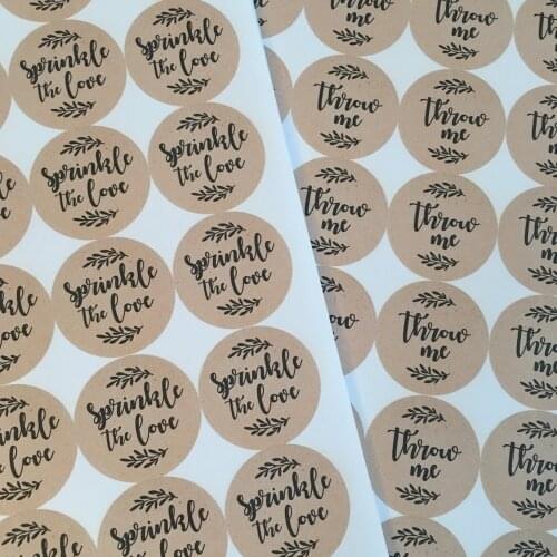 Personalize text Sprinkle The Love - Wedding welcome confetti Stickers Envelope Seals favor labels birthday gift favor stickers