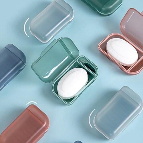 Hiking Portable Soap Dish Dormitory Bathroom Product Creative Sealed Soap Box Household Travel Multi-function Storage Box