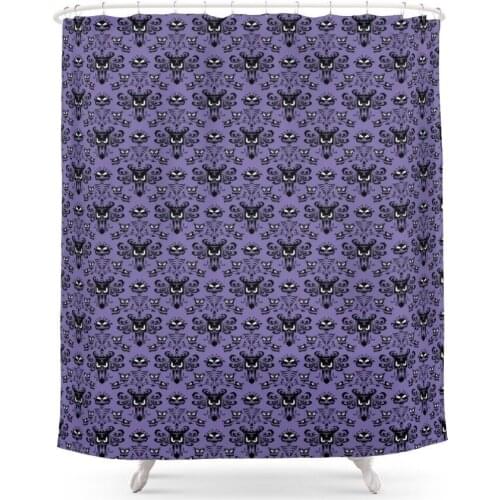 Haunted Mansion Wallpaper Shower Curtain