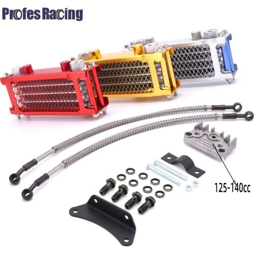 Motorcycle Oil Cooling Cooler Radiator Oil Cooler Set For 50 70 90 110 125 140cc Dirt Bike Monkey Bike DAX Pocket Bike ATV Motor