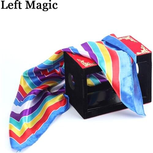 Silk Through The Fire/Fire Box - Stage Magic Tricks Scarve Appeairng Magic Props Magician Stage Illusion Gimmick Props Funny