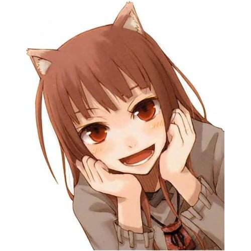 Spice Wolf Personality Car Stickers Funny Decal Funny Graffiti Sticker Motorcycle Occlusion Scratch Decor Apply To Car Window