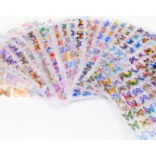 4Pcs 3D Colorful Butterfly Heat Shrink Handmade Nail Art Earrings Shrinks Dinks Jewelry Making