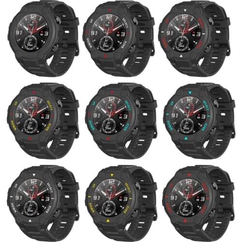 For T-rex Defence Edge TRU Bumper Frame Protective Case For Amazfit T-Rex Watch Accessories Anti Shock Cover Shell Soft Tpu Case