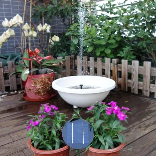 1.5/2/3w Solar Powered Fountain Pump Garden Pool Pond Solar Panel Floating Fountain Outdoor Garden Decoration Water Fountain