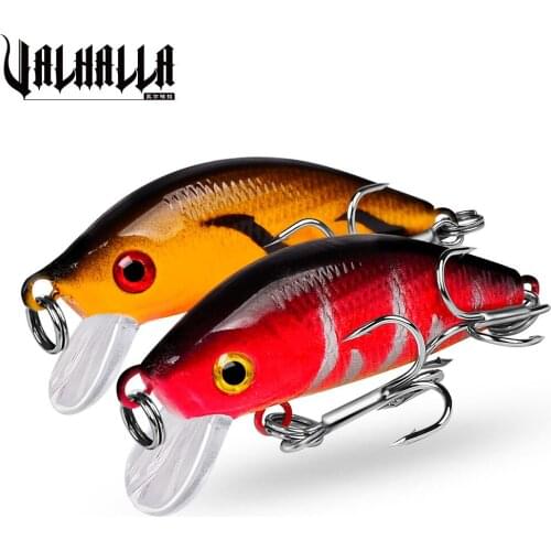 VALHALLA 1PCS Minnow Fishing Lures 5cm-1.97" Topwater Hard Lure Wobbler 0.12oz-3.5g Artificial Floating Bait Carp Pesca Tackle