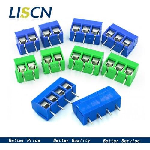 10 PCS KF301- 2P screw 5.0mm terminal block 2 Pin 3 Pin pcb terminal block Connector