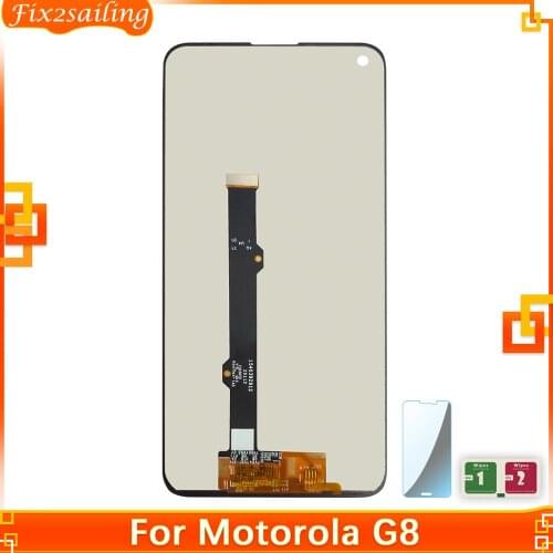 100% Tested LCD Display 6.4" For Motorola Moto G8 XT2045-1 XT2045-2 XT2045-5 Touch Screen Digitizer Assembly Replacement Parts